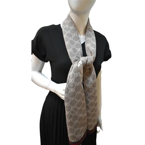 gucci 325806|Gucci NWT Unisex Guccissima Scarf 325806 Graphite .